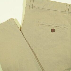 Tailored Athlete Athletic Fit Pants Mens 38 Dark Stone Cotton Stretch Chino